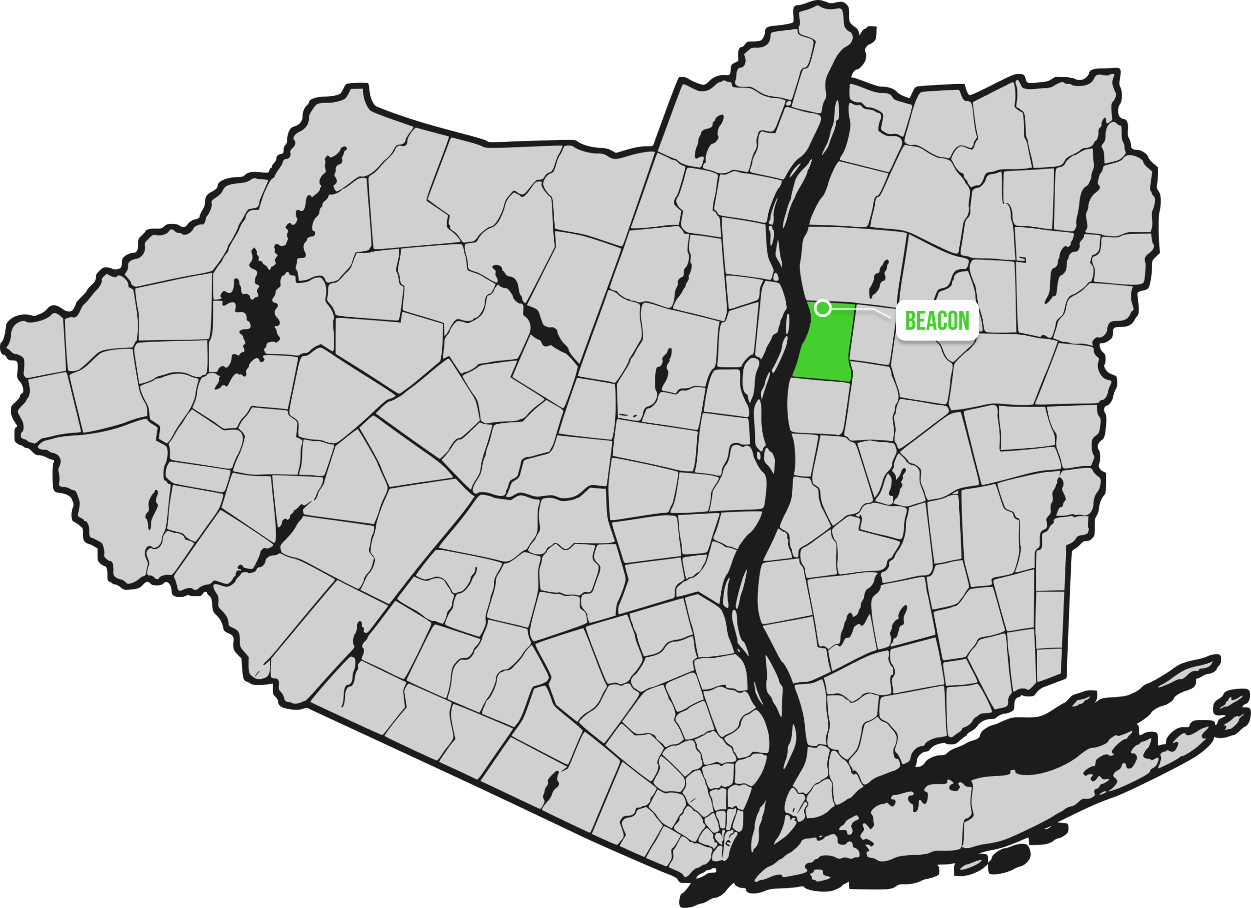 Beacon service area map
