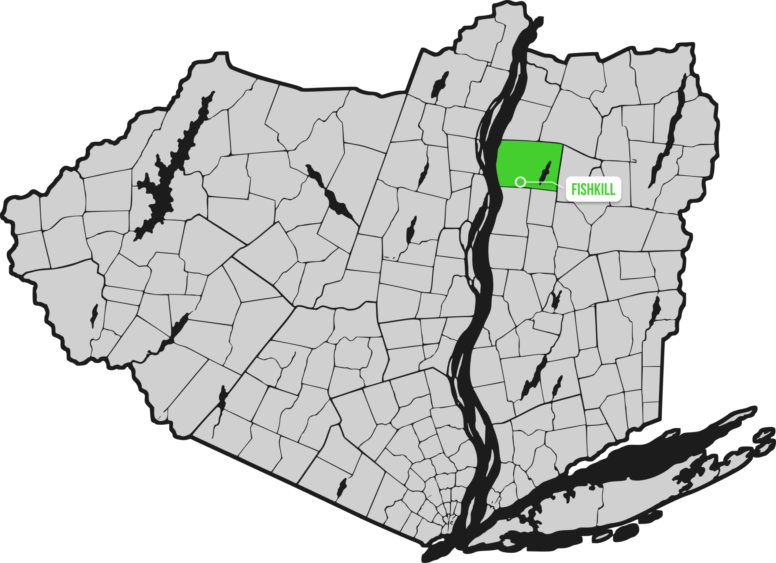 Fishkill service area map