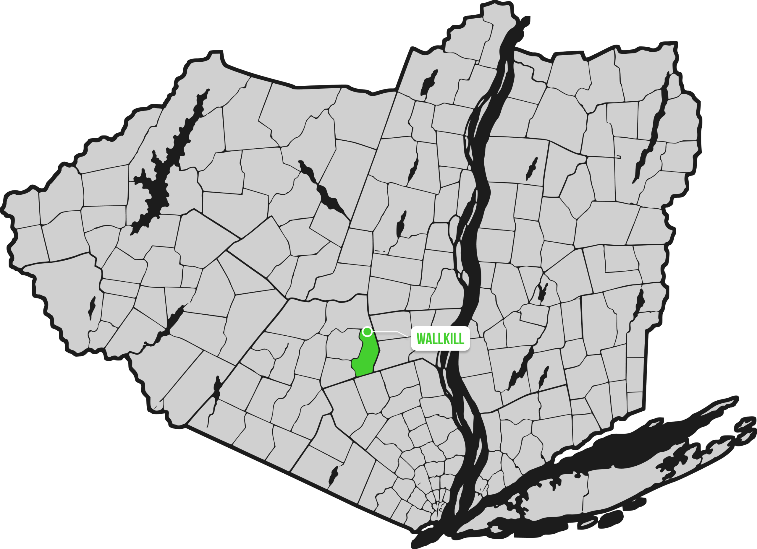 Wallkill service area map