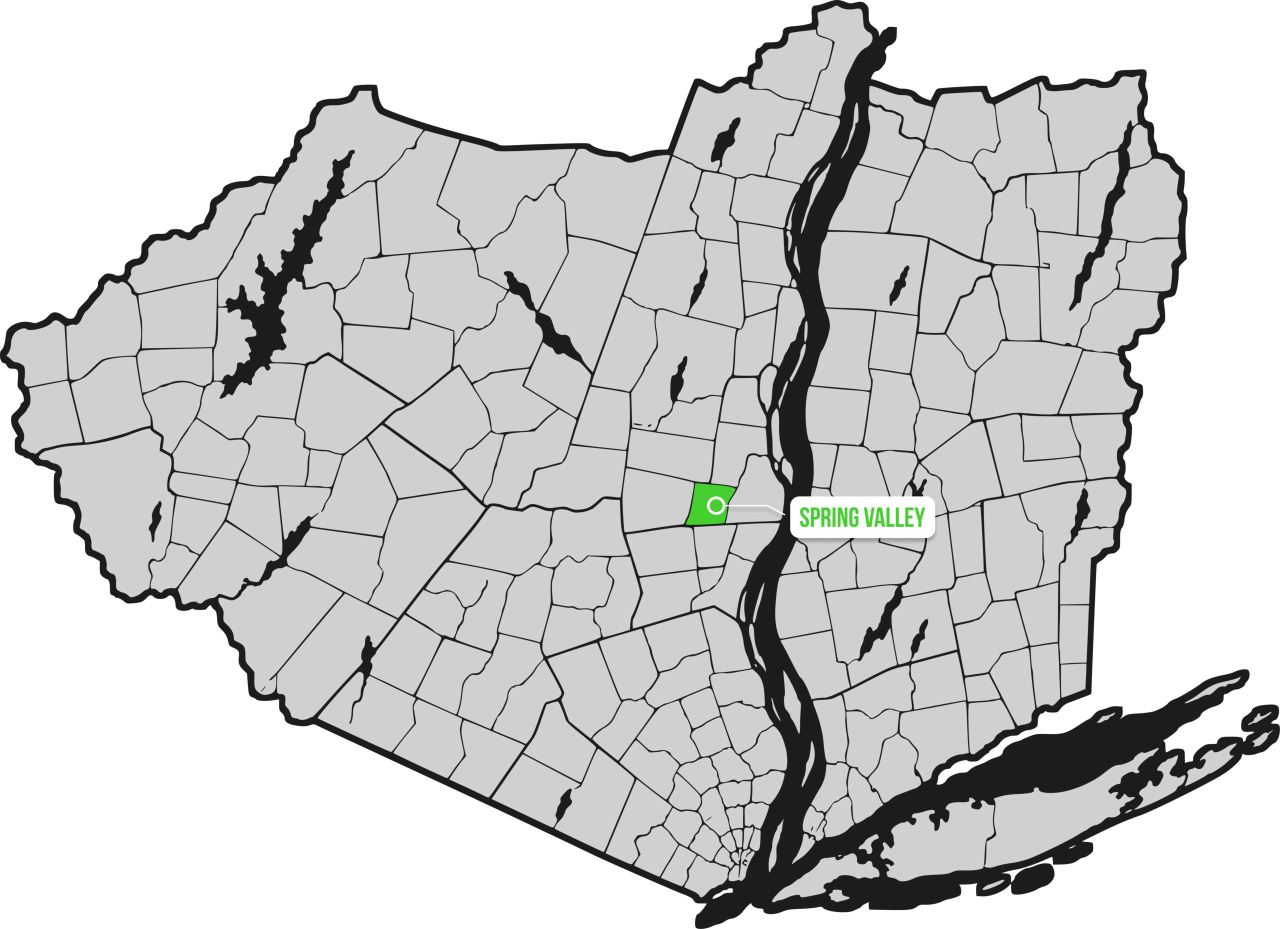 Spring Valley service area map